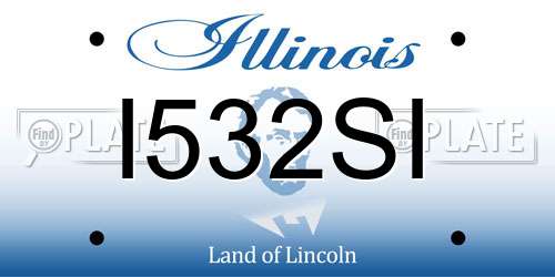 I532SI Illinois License Plate