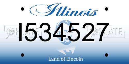 I534527 Illinois License Plate