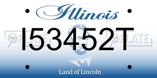 I53452T Illinois License Plate