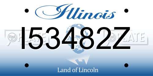I53482Z Illinois License Plate