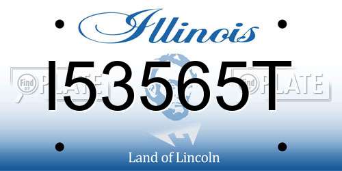 I53565T Illinois License Plate