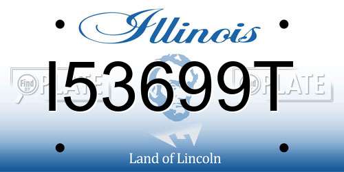 I53699T Illinois License Plate
