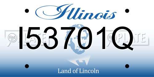 I53701Q Illinois License Plate