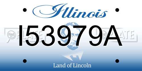 I53979A Illinois License Plate