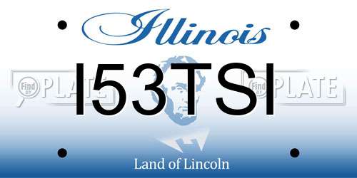 I53TSI Illinois License Plate
