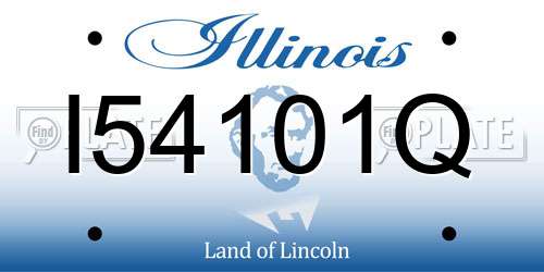 I54101Q Illinois License Plate