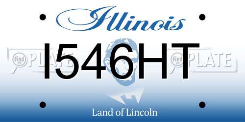 I546HT Illinois License Plate