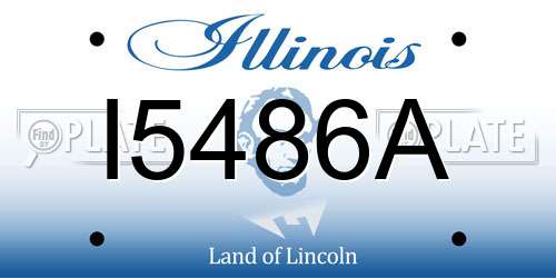 I5486A Illinois License Plate
