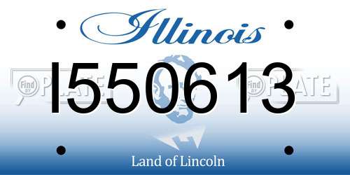 I550613 Illinois License Plate