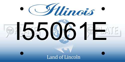 I55061E Illinois License Plate