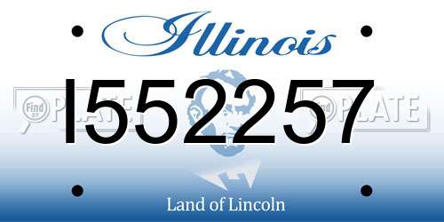 I552257 Illinois License Plate