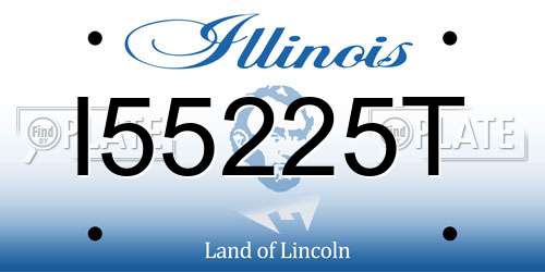 I55225T Illinois License Plate