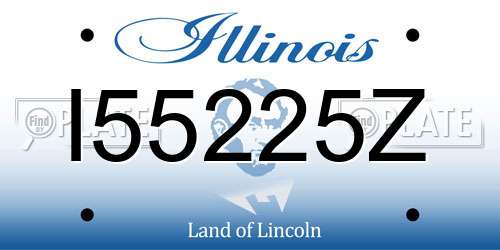 I55225Z Illinois License Plate