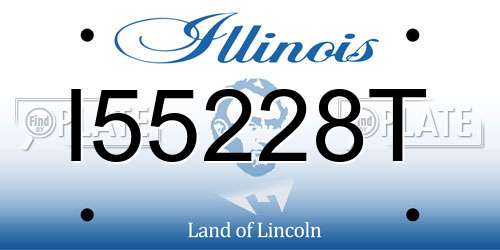 I55228T Illinois License Plate