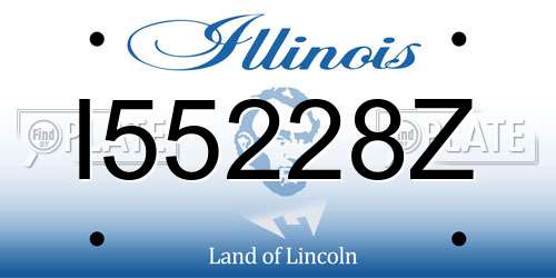 I55228Z Illinois License Plate