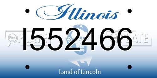 I552466 Illinois License Plate