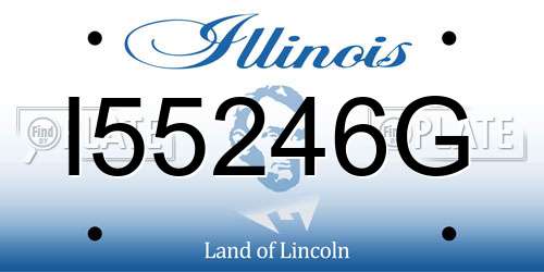 I55246G Illinois License Plate