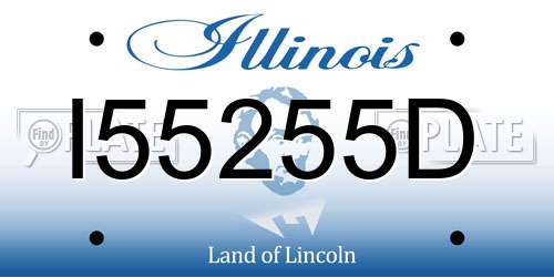 I55255D Illinois License Plate