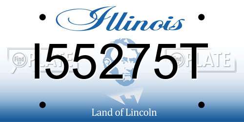 I55275T Illinois License Plate