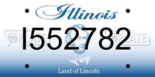 I552782 Illinois License Plate