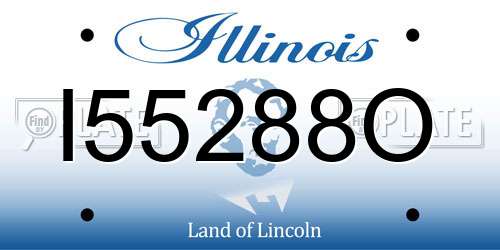 I55288O Illinois License Plate