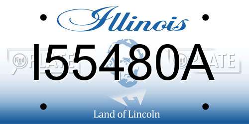 I55480A Illinois License Plate