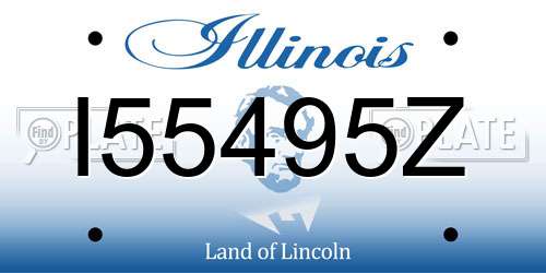 I55495Z Illinois License Plate