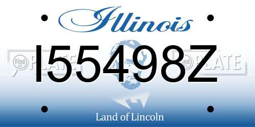 I55498Z Illinois License Plate