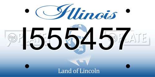 I555457 Illinois License Plate