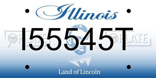 I55545T Illinois License Plate