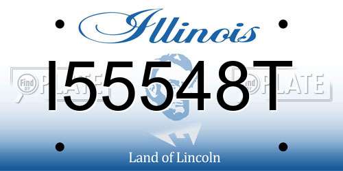 I55548T Illinois License Plate