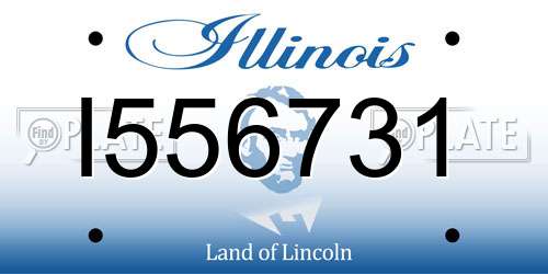 I556731 Illinois License Plate