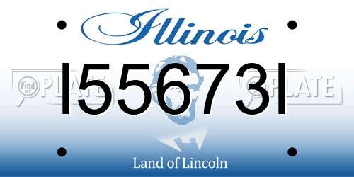 I55673I Illinois License Plate