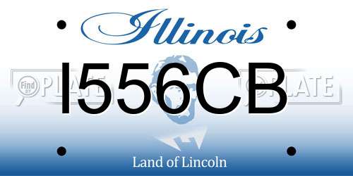 I556CB Illinois License Plate