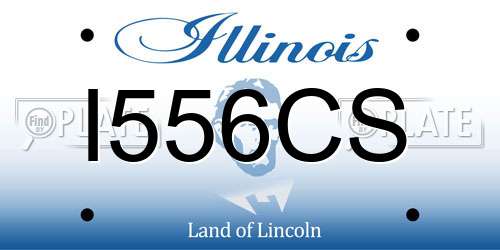 I556CS Illinois License Plate