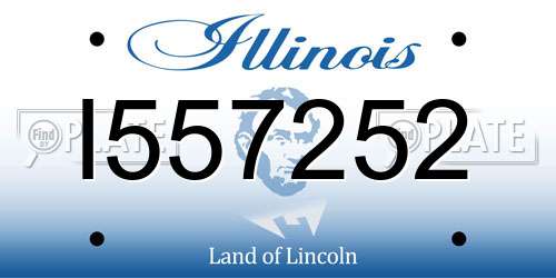 I557252 Illinois License Plate