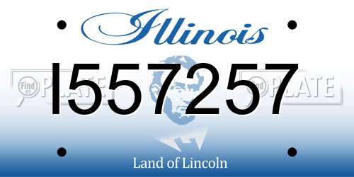 I557257 Illinois License Plate