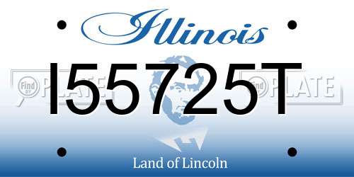 I55725T Illinois License Plate