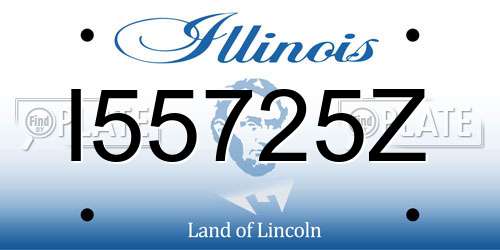 I55725Z Illinois License Plate