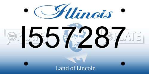 I557287 Illinois License Plate