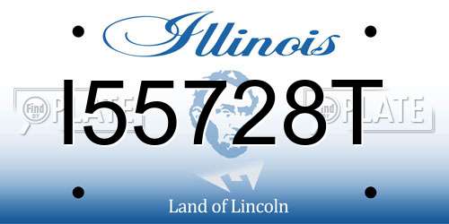 I55728T Illinois License Plate