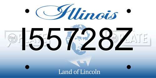 I55728Z Illinois License Plate