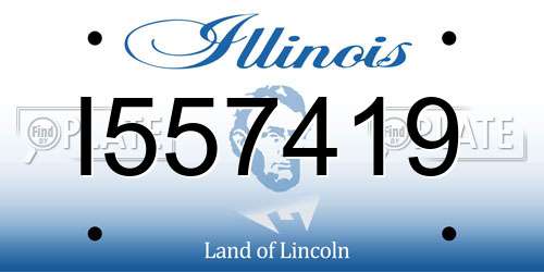 I557419 Illinois License Plate