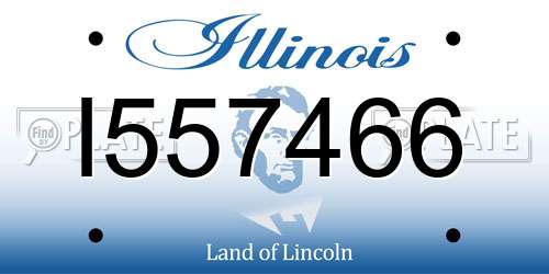 I557466 Illinois License Plate