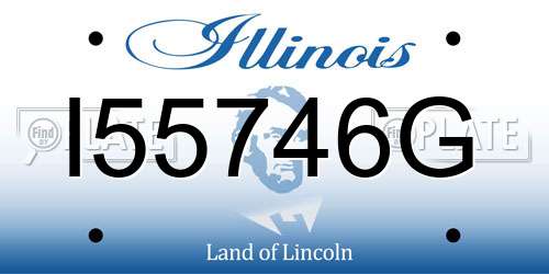 I55746G Illinois License Plate