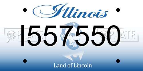 I557550 Illinois License Plate