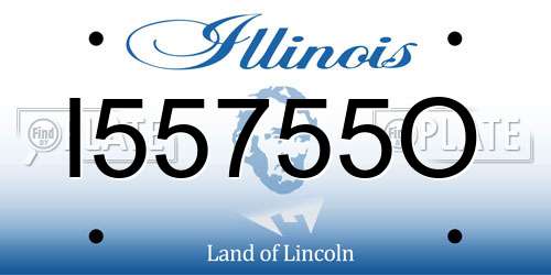 I55755O Illinois License Plate