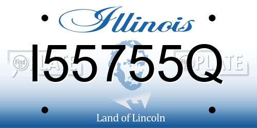 I55755Q Illinois License Plate