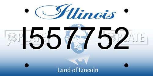 I557752 Illinois License Plate