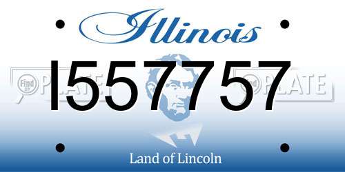 I557757 Illinois License Plate